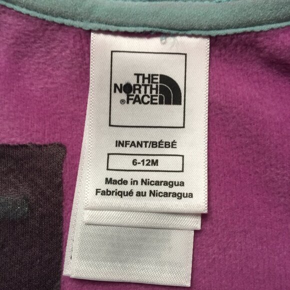 North Face Toddler Full Zip Hoodie Jacket Blue / Orange Size 6-12 Months - Picture 10 of 15